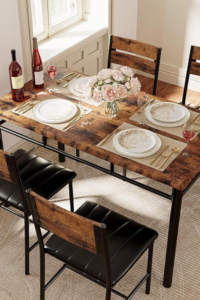 vintage dining table and chairs