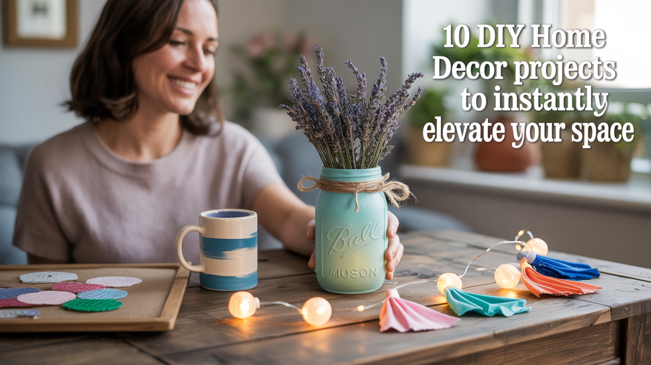 10 DIY Home Decor Projects to Instantly Elevate Your Space