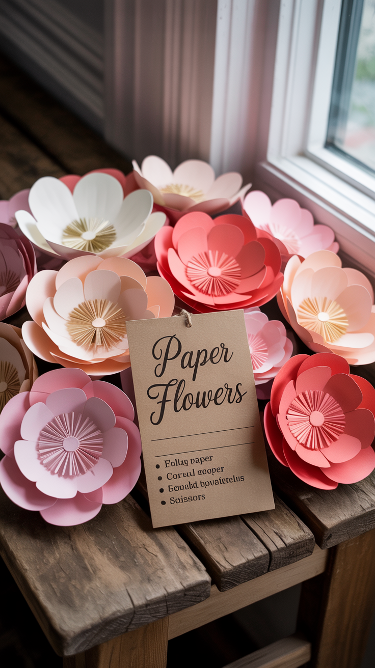how to make paper flowers