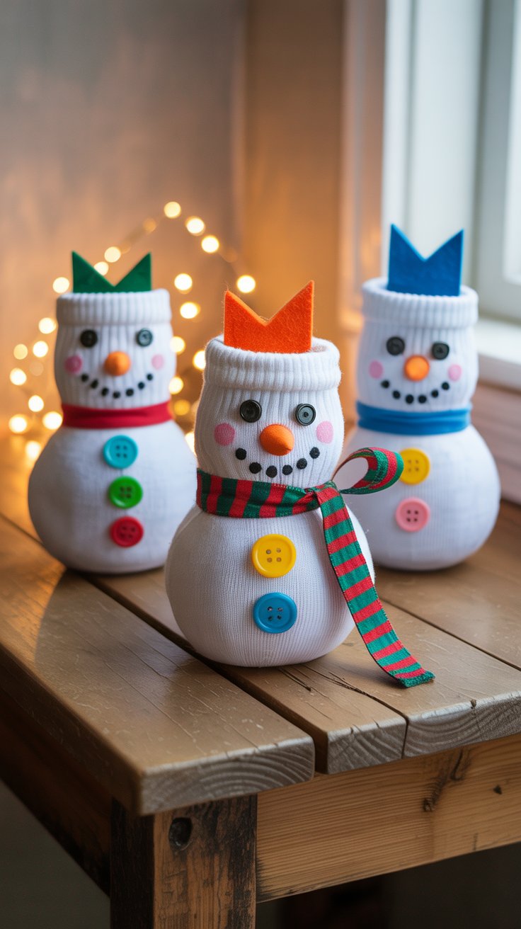 sock snowmen