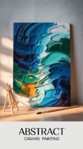 abstract canvas painting