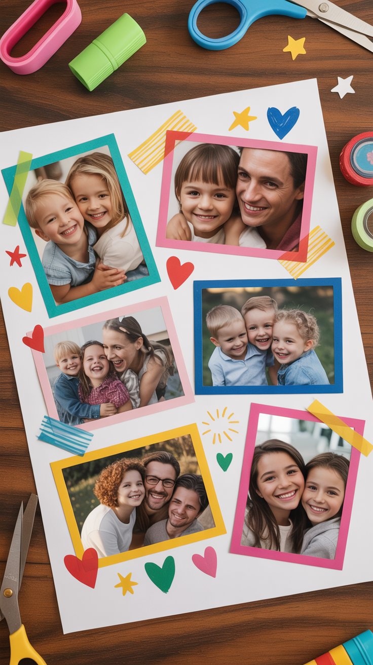 cute family photo collage