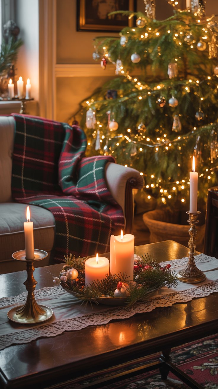 cozy vintage holiday decor
