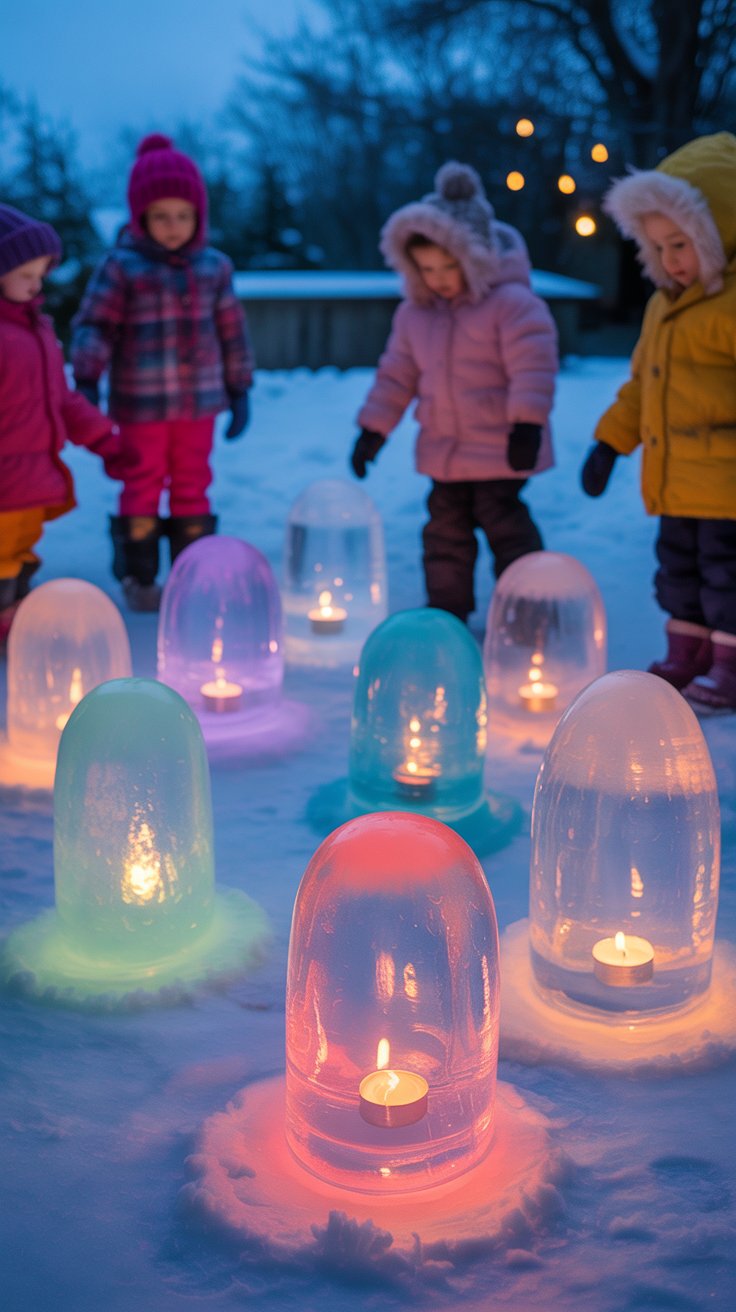 image of diy ice lantern