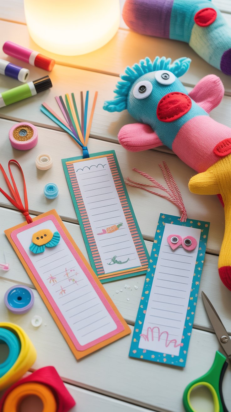 an image of diy kids bookmarks