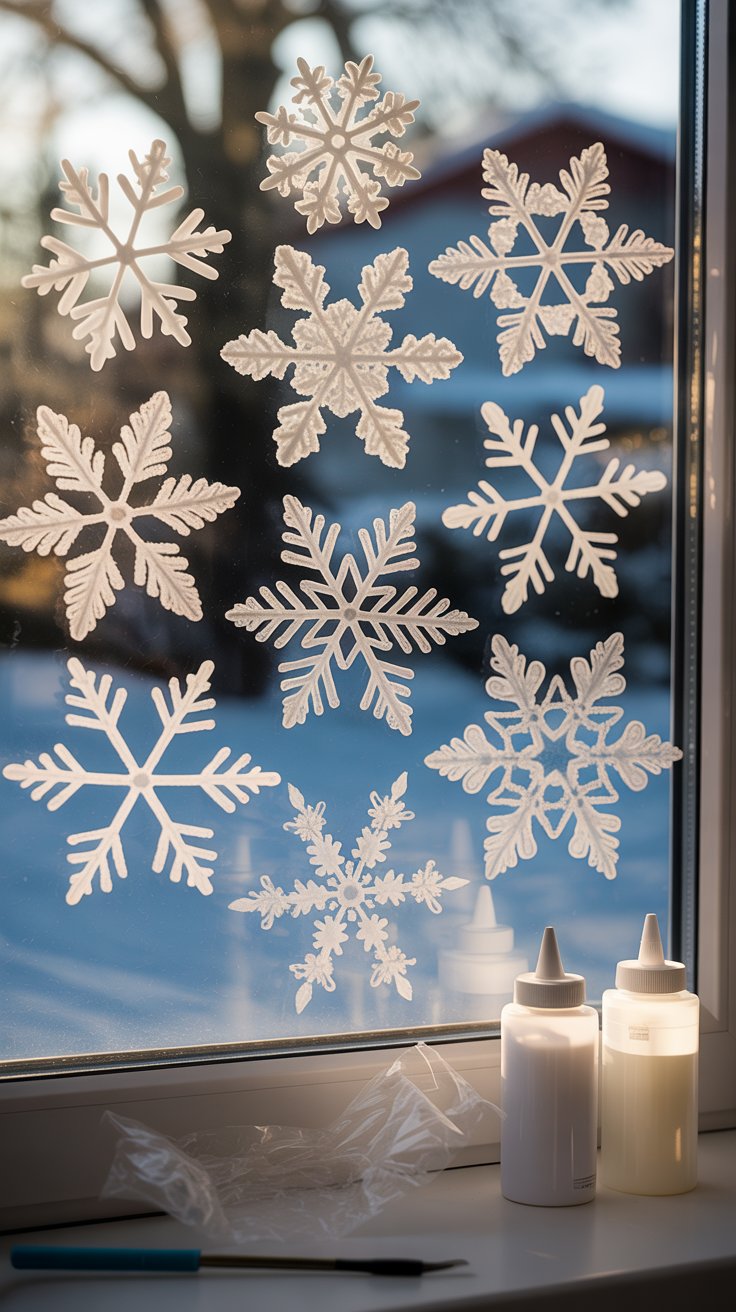 image of diy snowflake craft