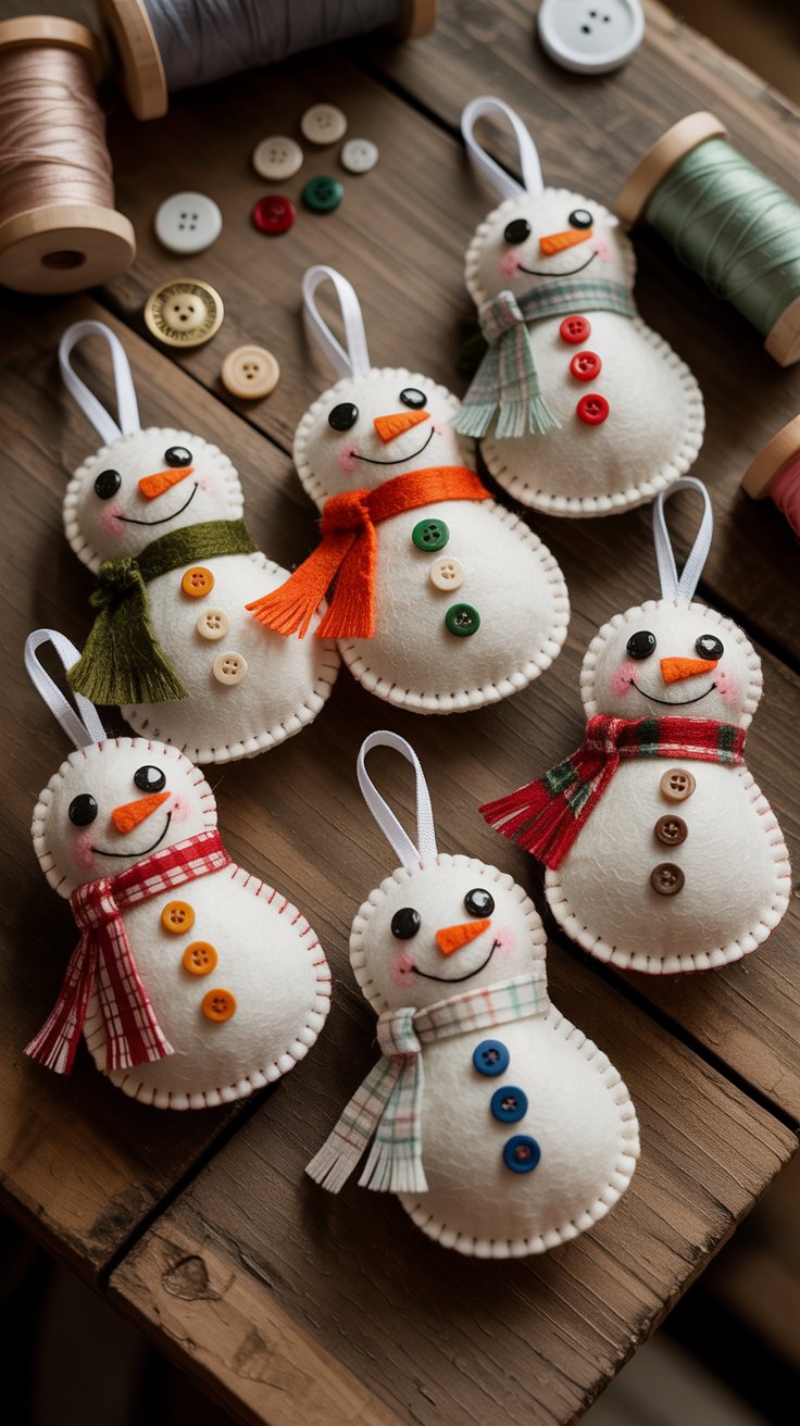 image of diy snowman ornament 