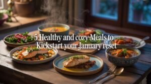 Image of healthy home cooked meals on table