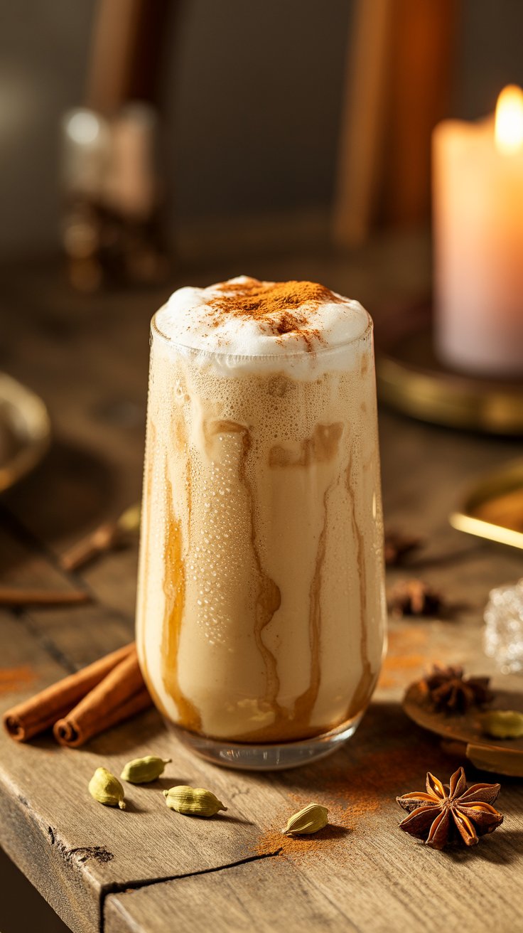 Vanilla Chai Cream Soda mocktail