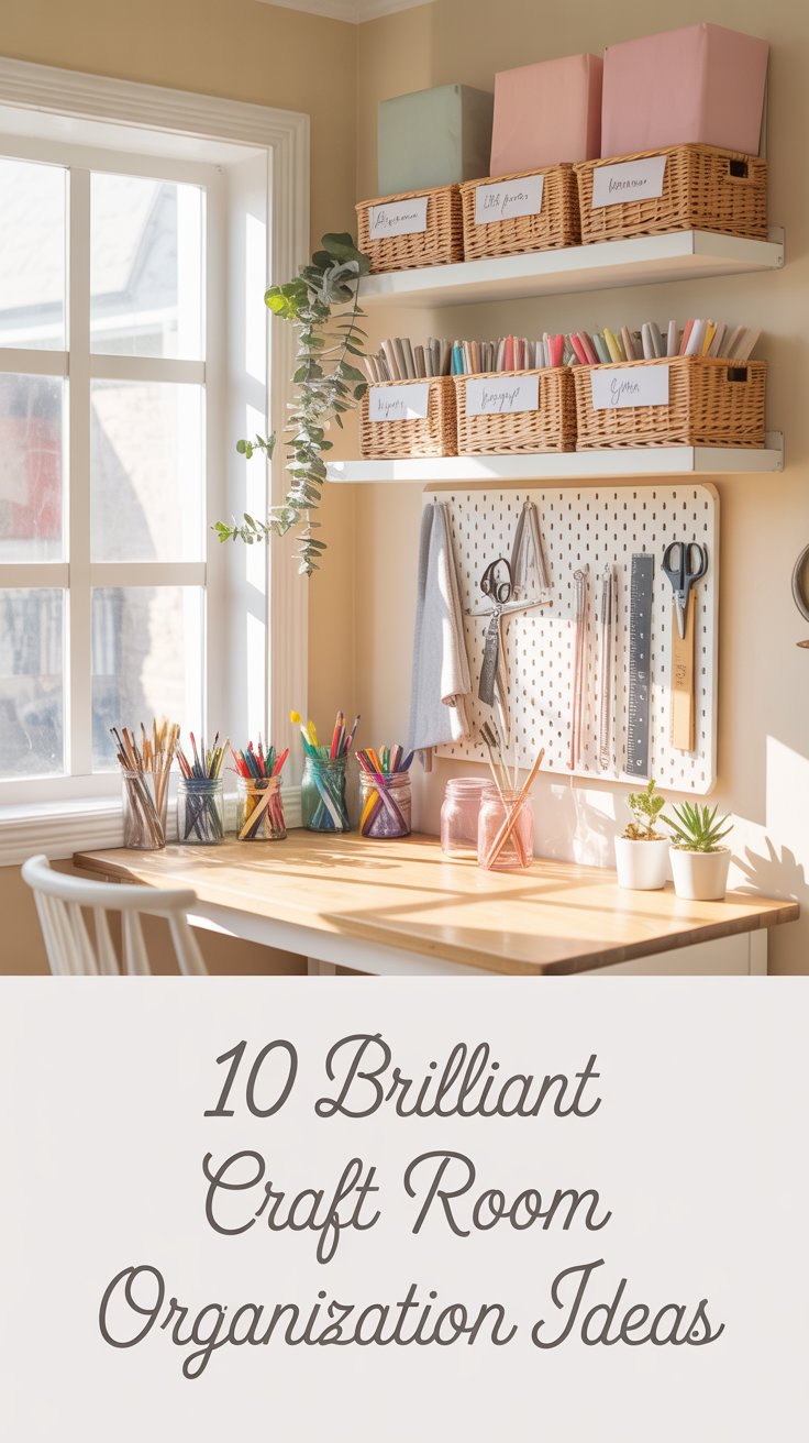 10 Brilliant Craft Room Organization Ideas: How to Create a Beautiful ...