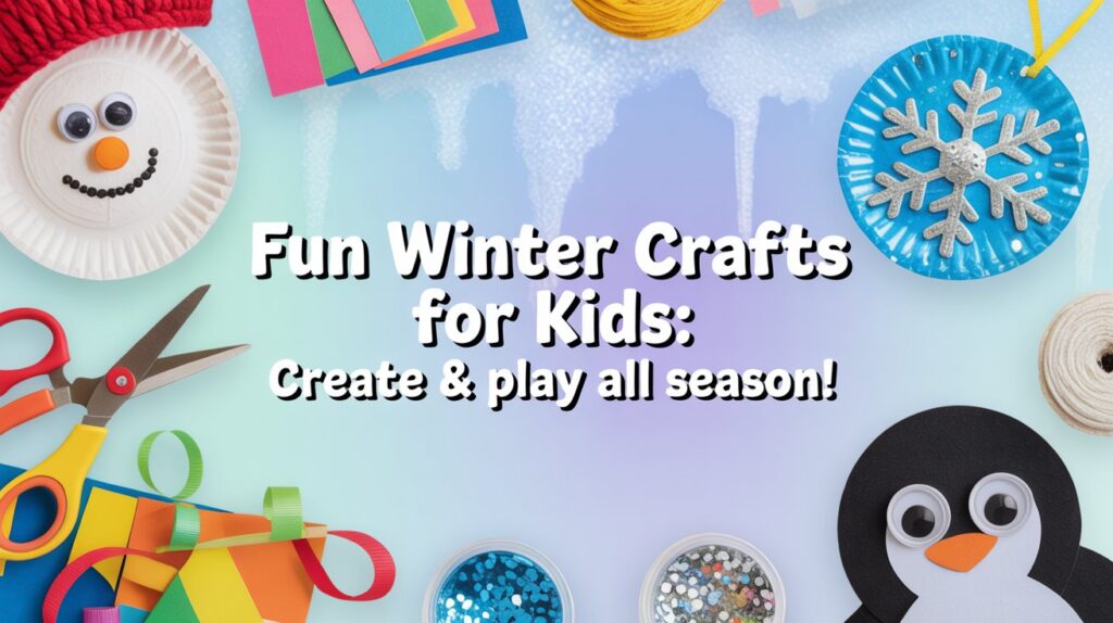 image of diy easy kids winter crafts