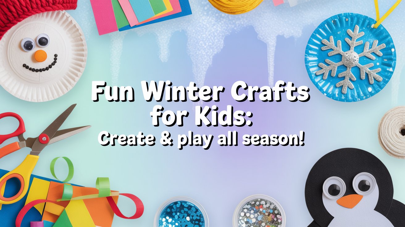 image of diy easy kids winter crafts