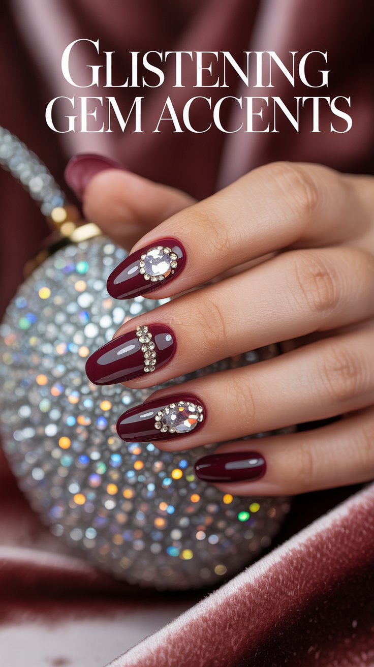 image of diy nails with gems