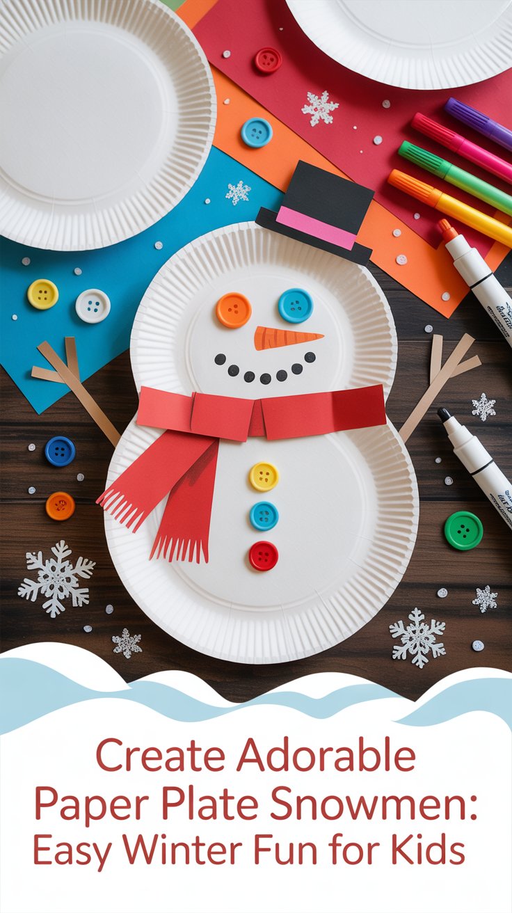 image of kids craft snowman