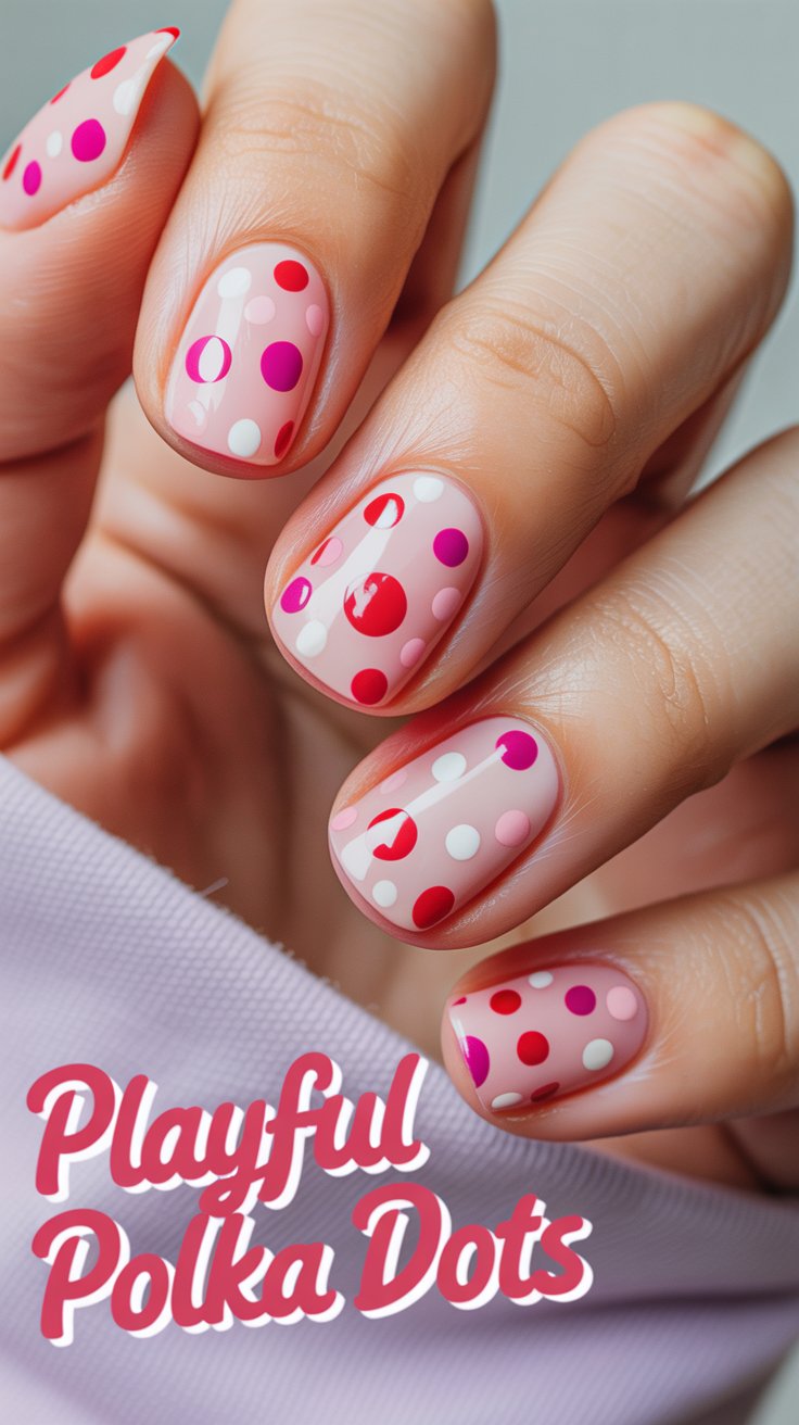 image of diy valentines day nails