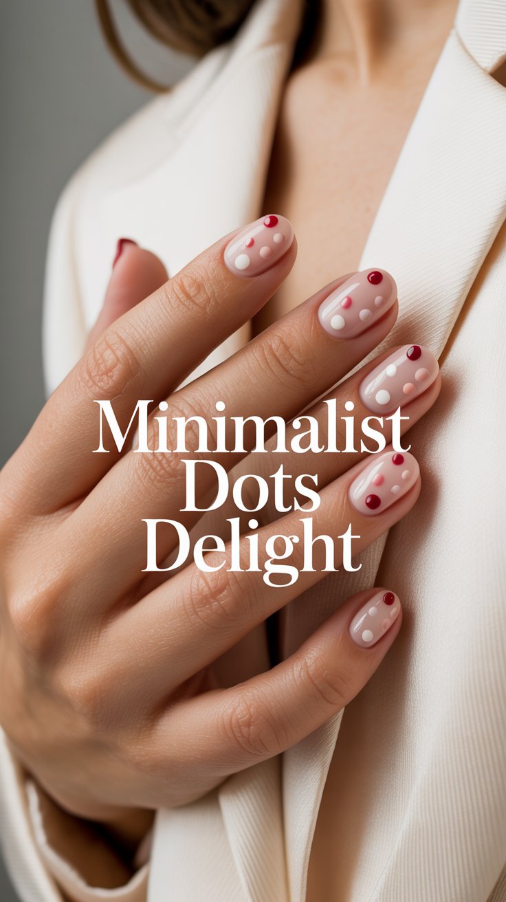 Minimalist Dots Delight image of diy dotted nails
