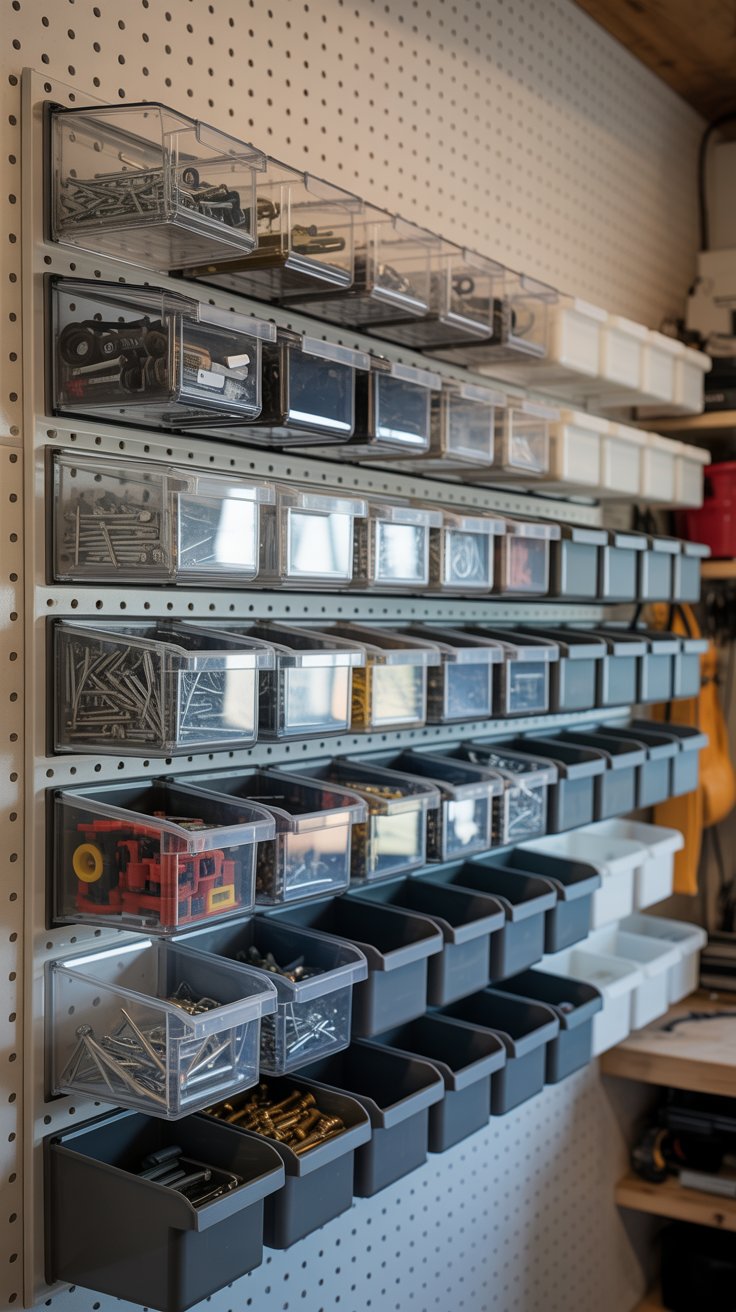 image of garage organization bins