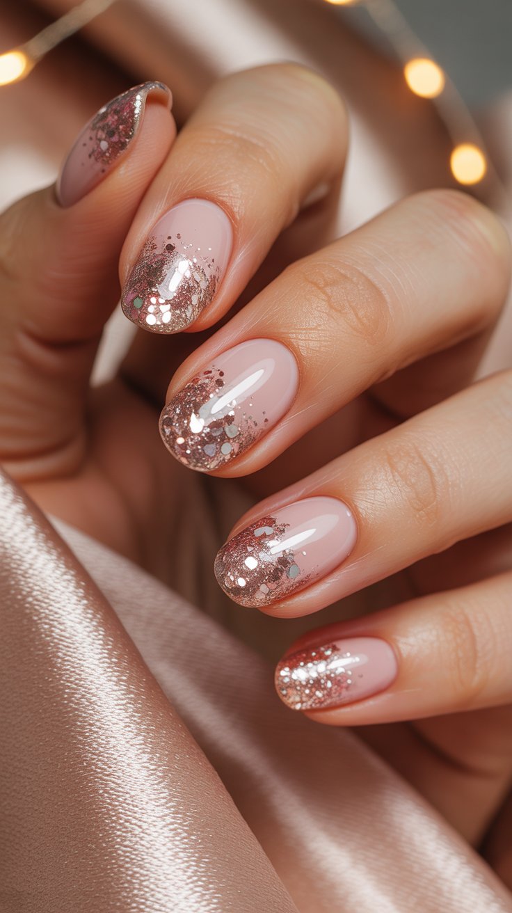 image of diy ombre pink nails