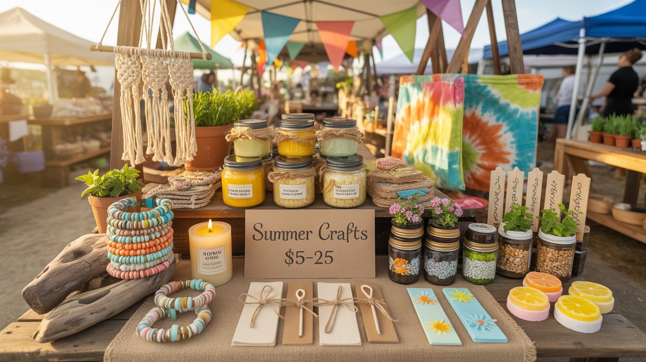 a blog image for crafts for sale at a summer market