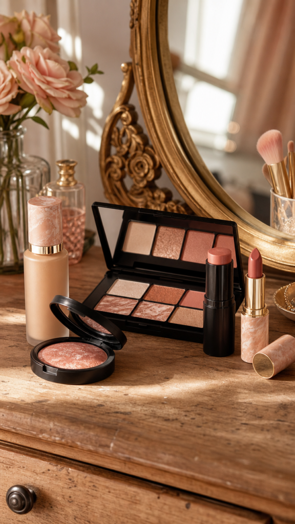 image of laura geller products in a bedroom elegant