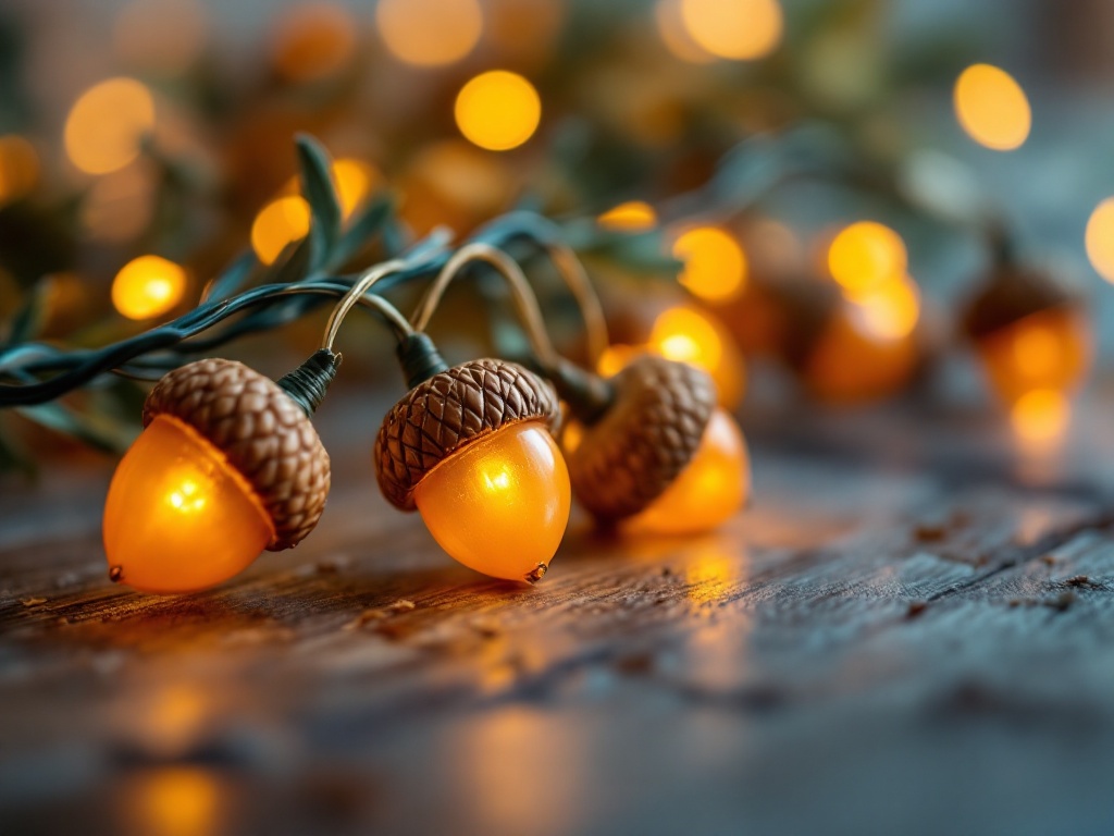 Acorn String Lights Review: Cozy Fall Decor Worth It? — close-up detail shot