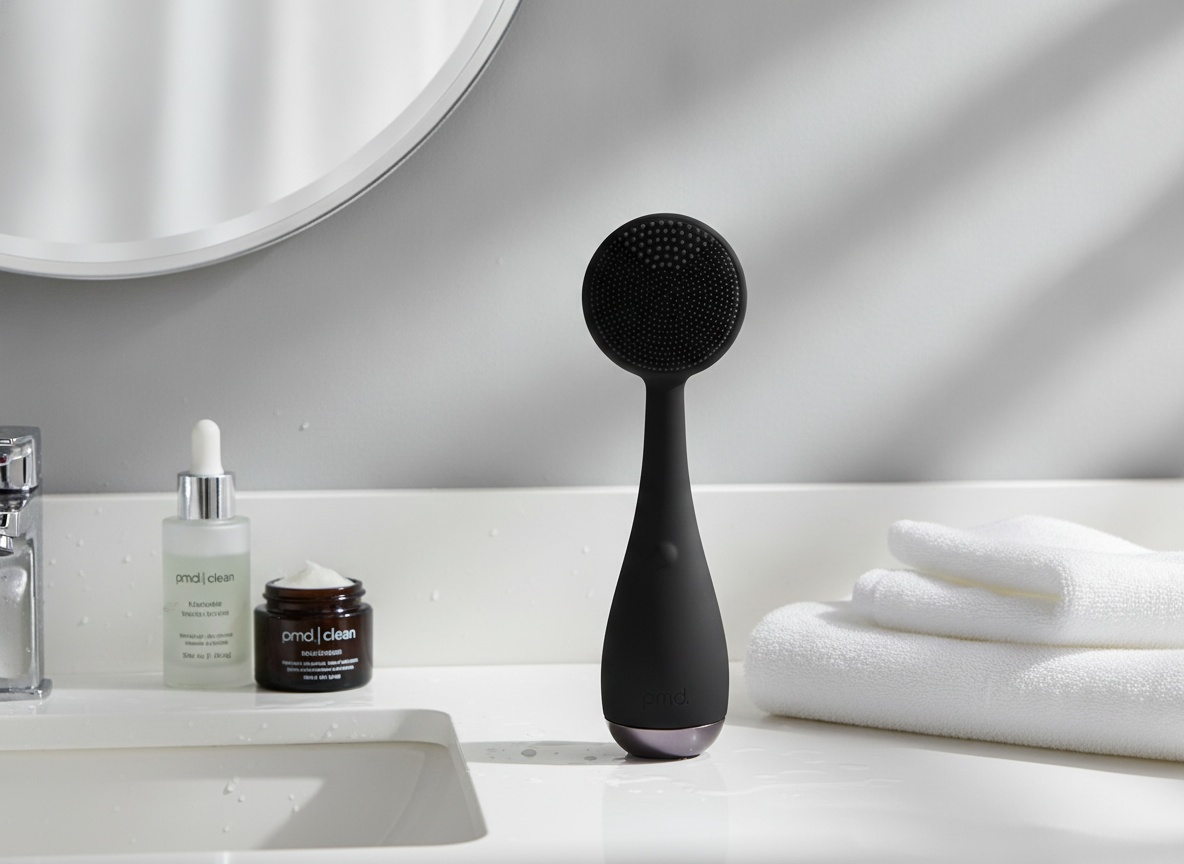 PMD Beauty Clean Facial Cleansing Brush – Waterproof Silicone Face Cleanser with Sonic Technology limited-time deal deal image 2