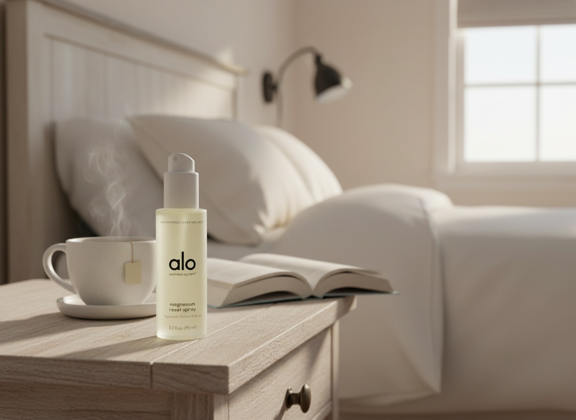 ALO Magnesium Oil Spray | Sleep & Relaxation + Muscle Recovery | Fast-Absorbing Magnesium with Valerian Root, Arnica & Essential Oils | Non-Sticky Body & Pillow Mist | 3.2 oz limited-time deal deal image 2