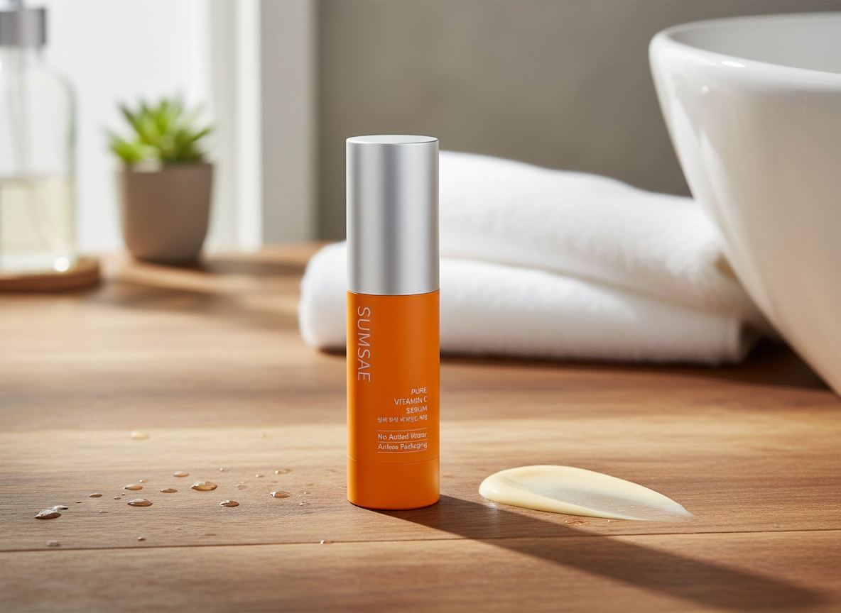 Pure Vitamin C Serum - Korean Skincare with Vitamin 10.5%, Waterless (No oxidation formula), Special Airless Pump, Brightening and Firming Skin, Improving Uneven/Dull Skin Tone, 30ml/1.01fl.oz limited-time deal deal image 2