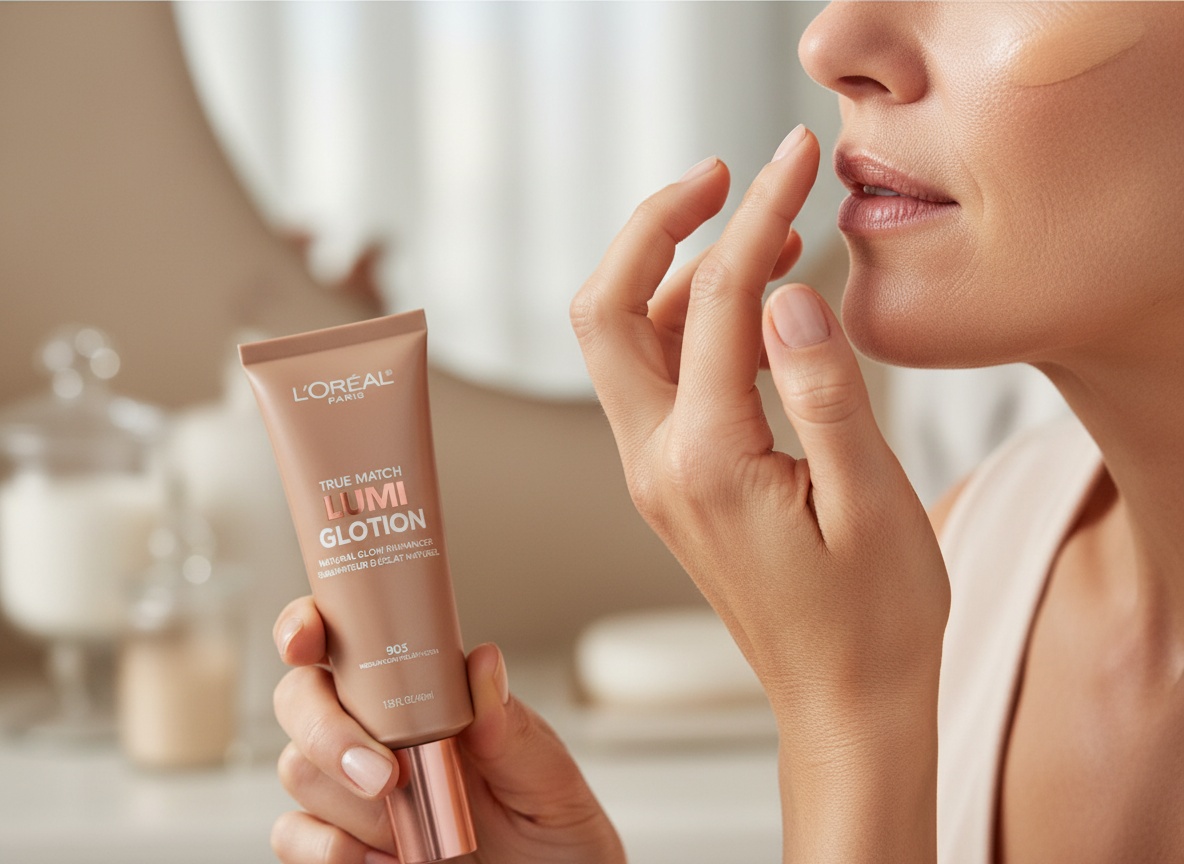 L'Oreal Paris Makeup True Match Lumi Glotion, Natural Glow Enhancer, Illuminator Highlighter, Bronzing Drops For a Sun-K