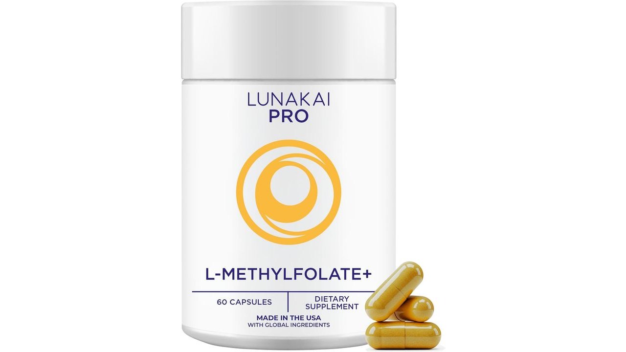 Lunakai L Methyl Folate 15mg Plus B2, B6 & Methyl B12 - Active 5-MTHF Form
