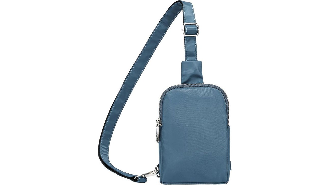 Nylon Crossbody Sling Bag for Women, Small Lightweight Cross Body Purse | Hands-Free Everyday, with Adjustable Strap, Card Slots, for Daily Essentials