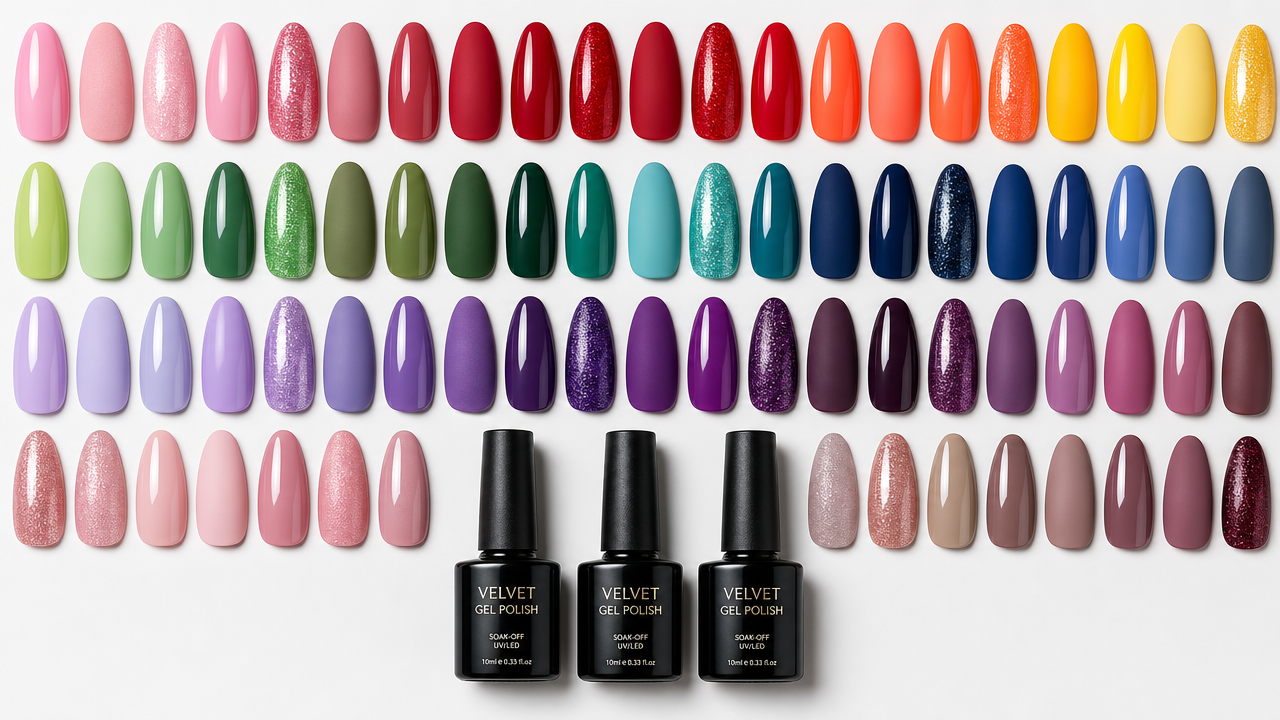 fall nail polish colors and acrylic tips