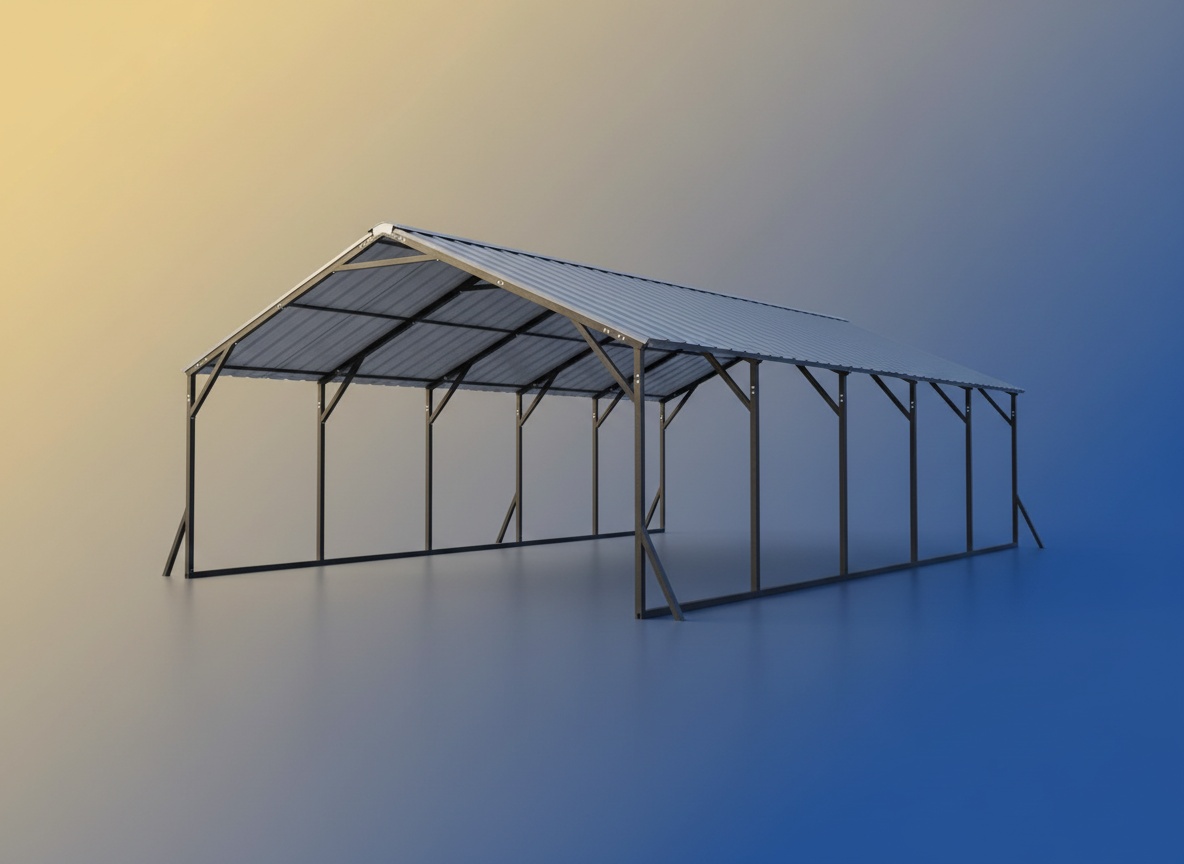 GarveeLife 20'X30'x12' Metal Carport for Multiple Vehicles, Steel Car Ports | Vertical Roof Design / for All-Weather / for Full-Size Pickup Trucks, Boats, and Tractors Back to School sale deal image 1