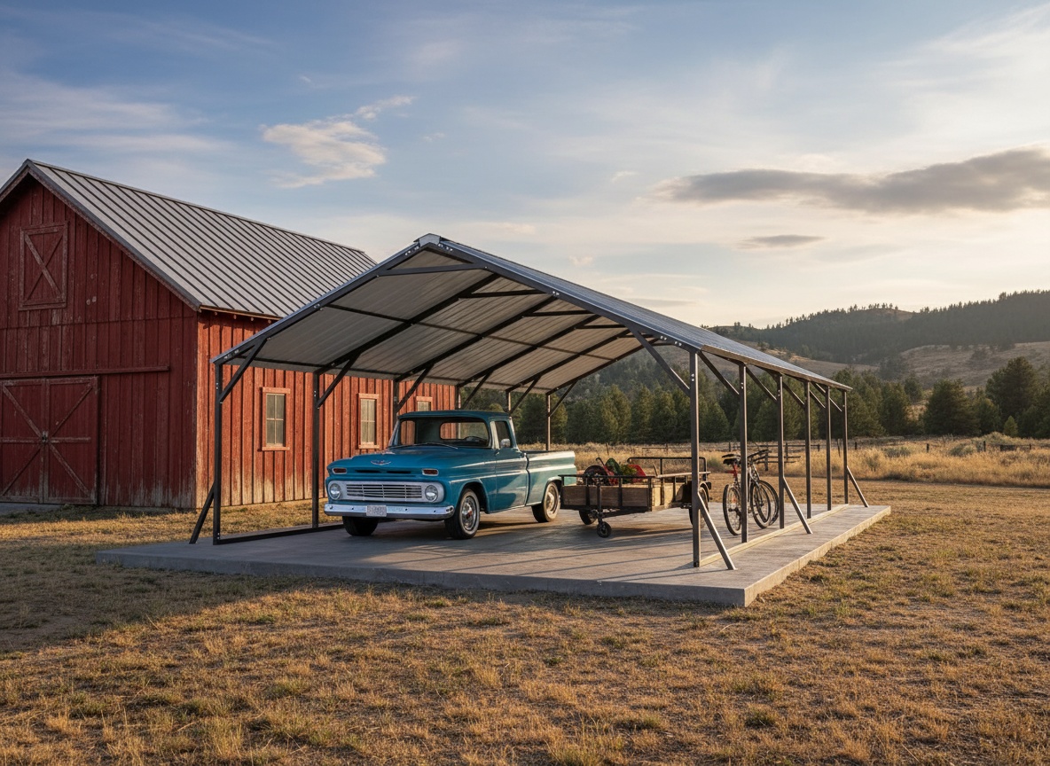 GarveeLife 20'X30'x12' Metal Carport for Multiple Vehicles, Steel Car Ports | Vertical Roof Design / for All-Weather / for Full-Size Pickup Trucks, Boats, and Tractors Back to School sale deal image 2
