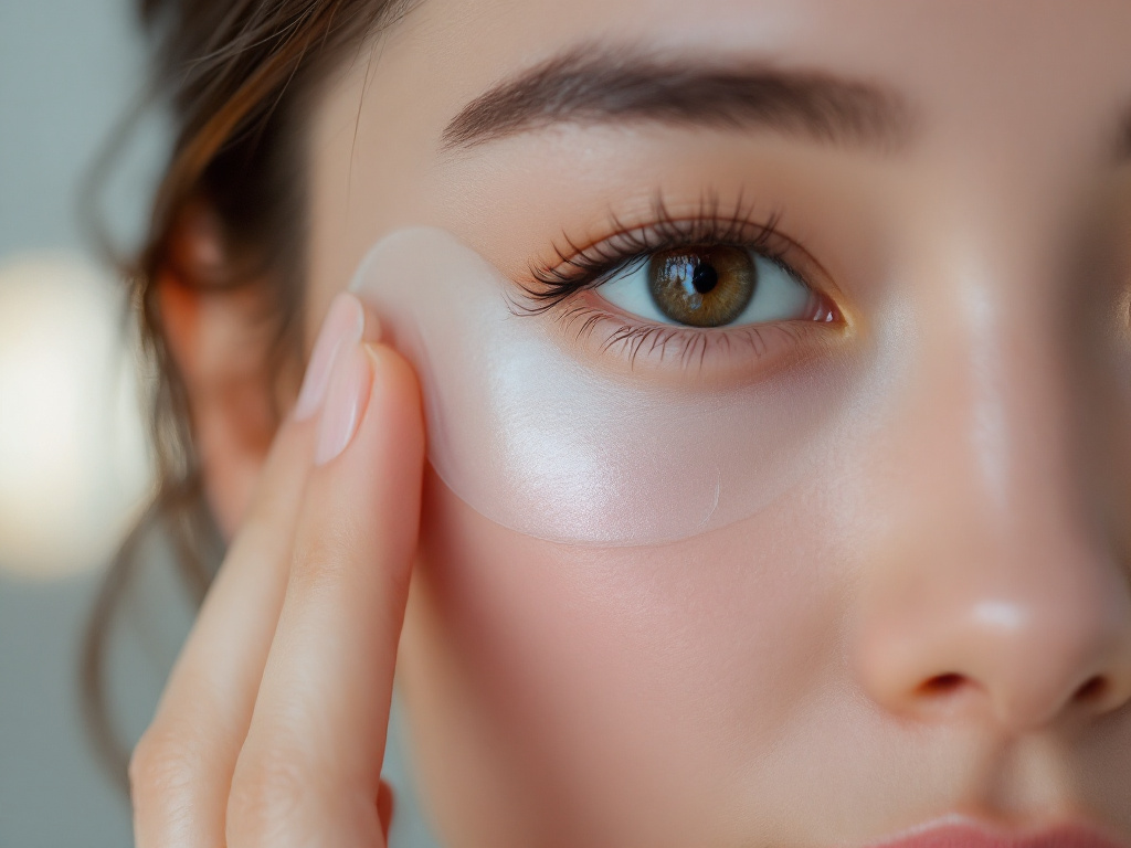 Korean PDRN Eye Patches for Puffy Eyes and Dark Circles - Caffeine & Copper Peptides Under Eye Mask for Wrinkles & Fine