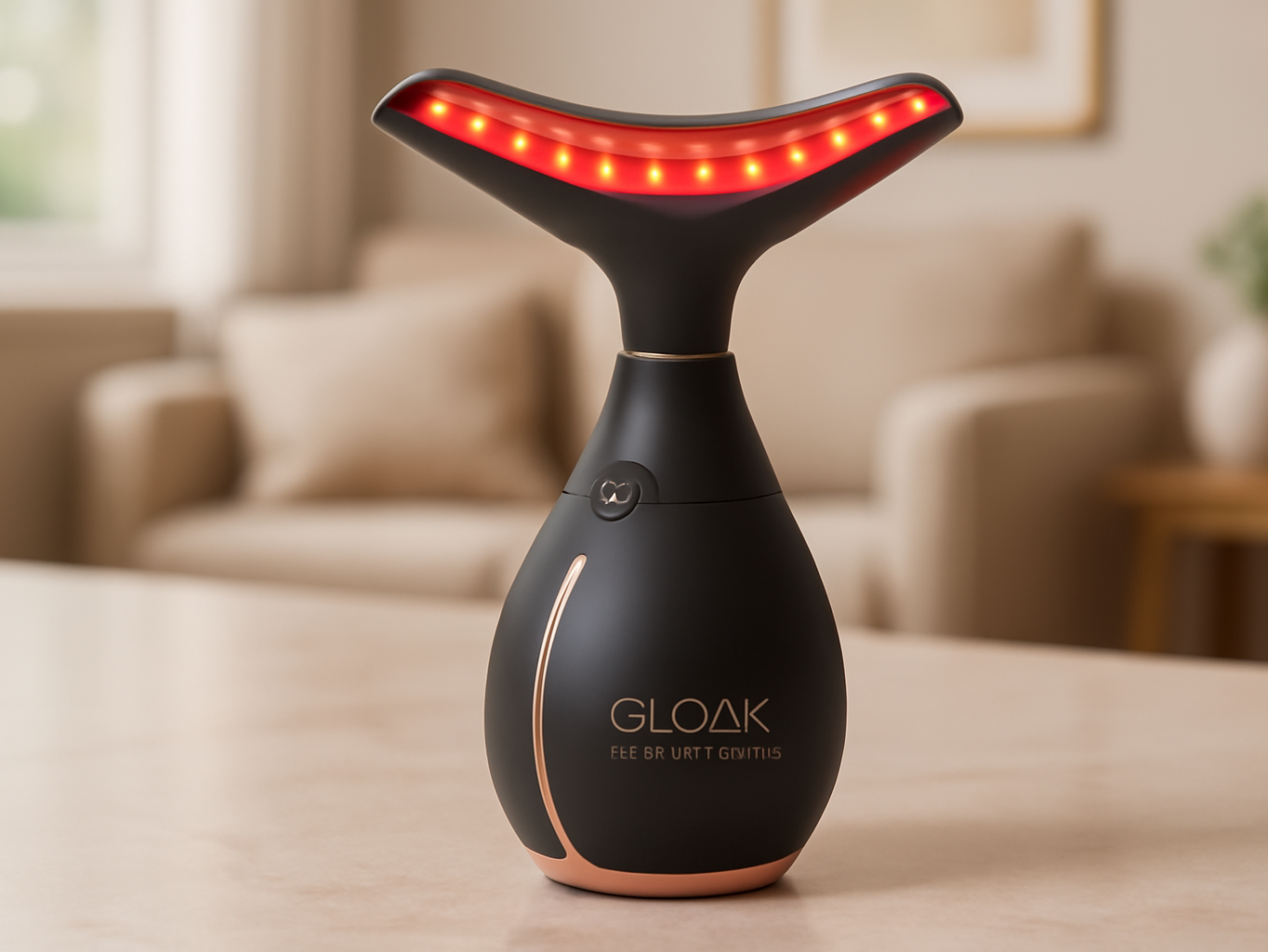GLO24K LED Face Massager and Neck Wand - Beauty Skin Care Tool Back to School sale deal image 2