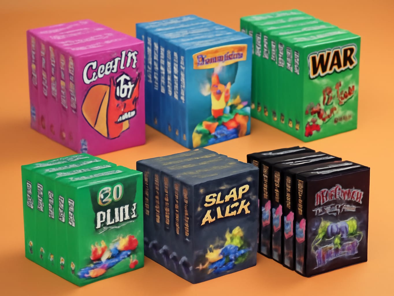 Regal Games Card Games for Kids - Go Fish, Crazy 8's, Old Maid, Slap Jack, Garbage Monsters, War - Simple & Fun Classic Family Table Game Sets (6 x 6) limited-time deal deal image 1
