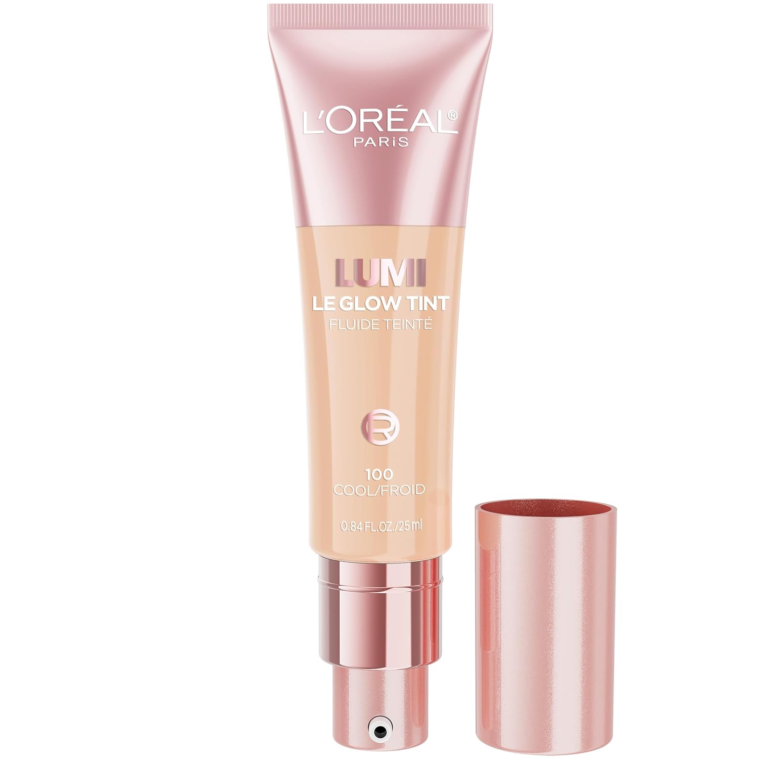 L'Oreal Paris Lumi Le Glow Tint Fluide Teinte, Lightweight Fluid Tint That Glow Like An Illuminator & Cover Like A Found
