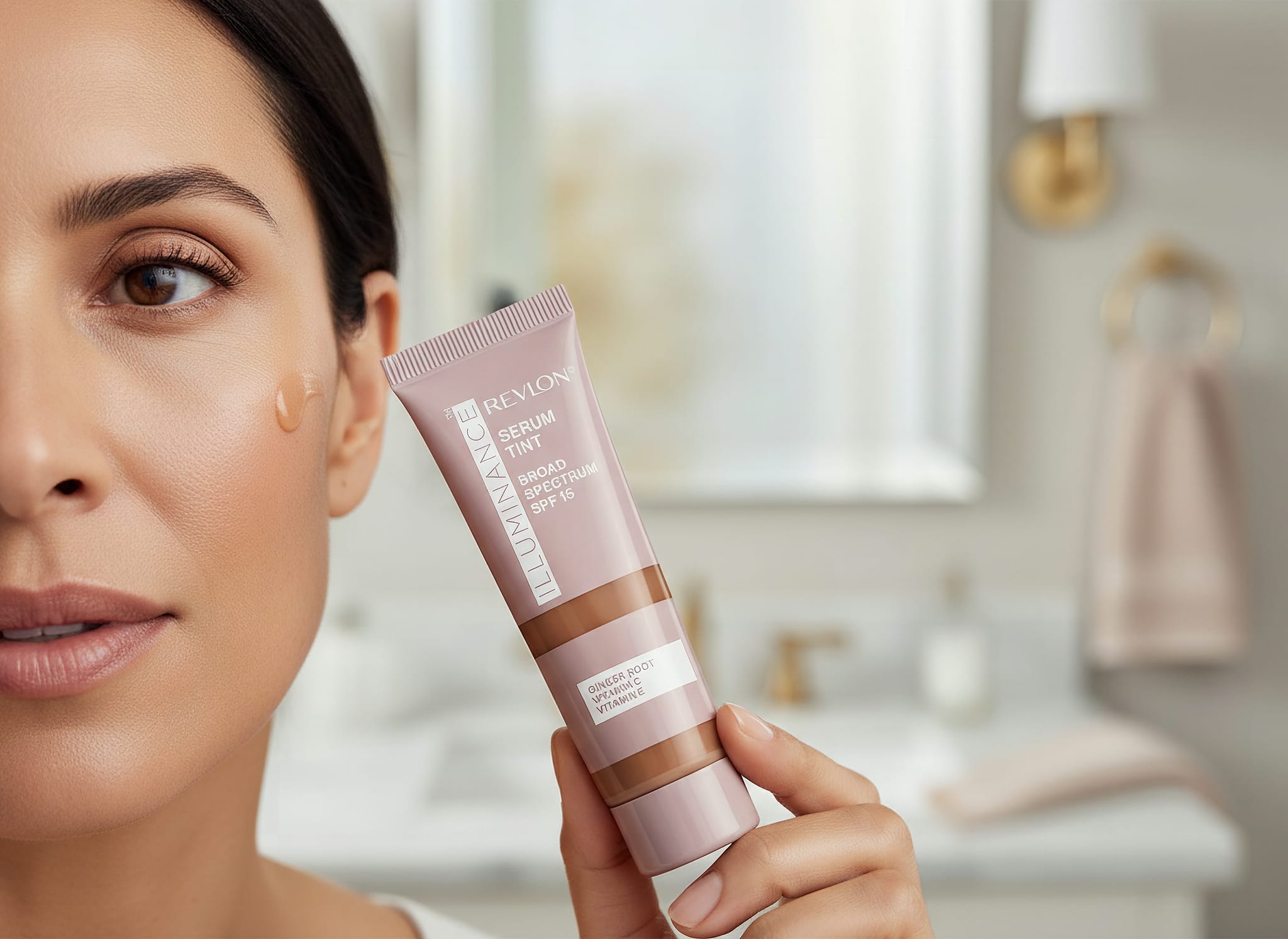 Revlon Illuminance Tinted Serum, Triple Hyaluronic Acid, Evens Out Skin Tone Over Time and Hydrates All Day, SPF 15, 517