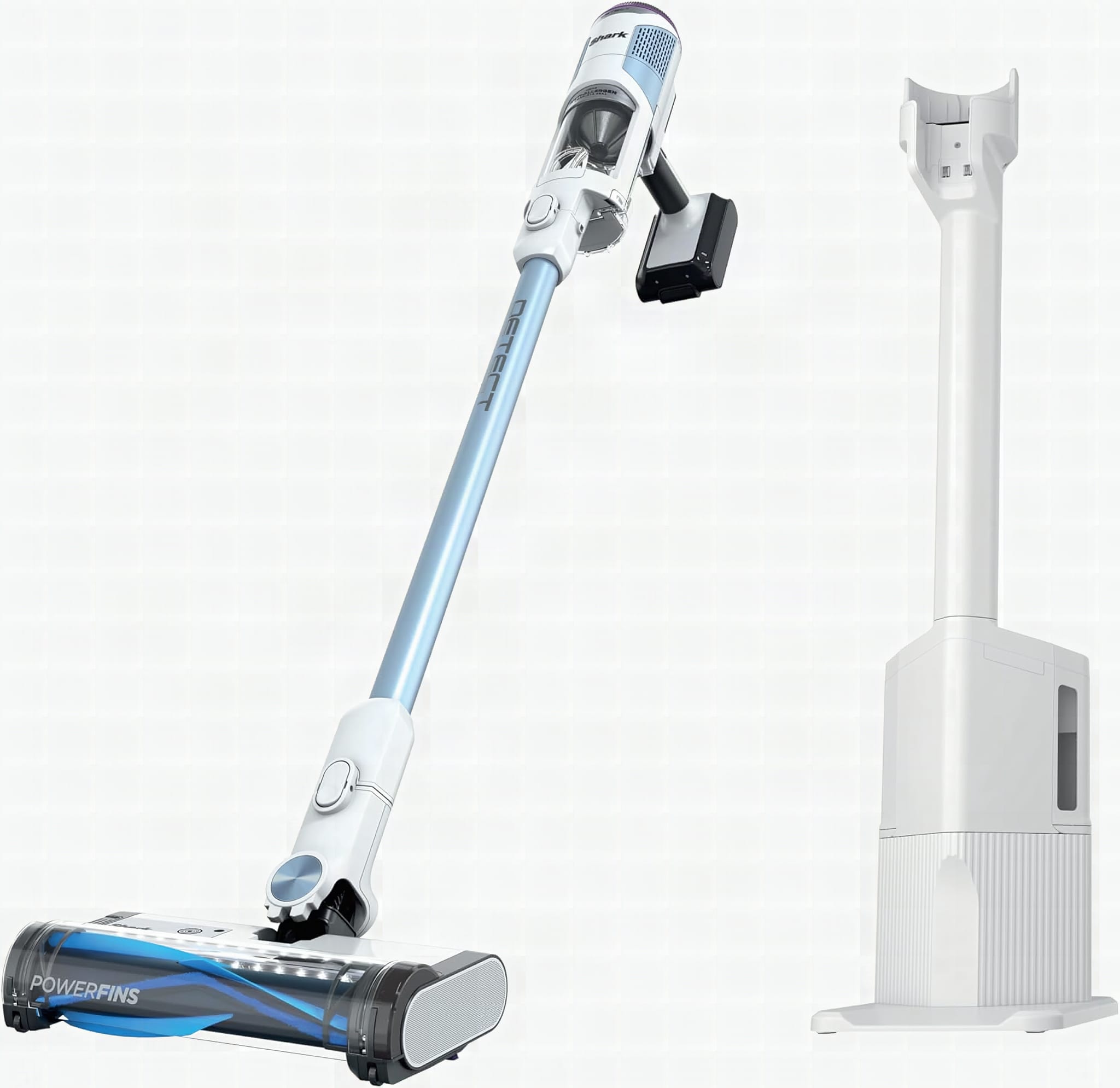 Shark Detect Cordless Vacuum with Clean & Empty Auto-Empty System, IW3511: A woman using a Shark Detect Pro cordless sti
