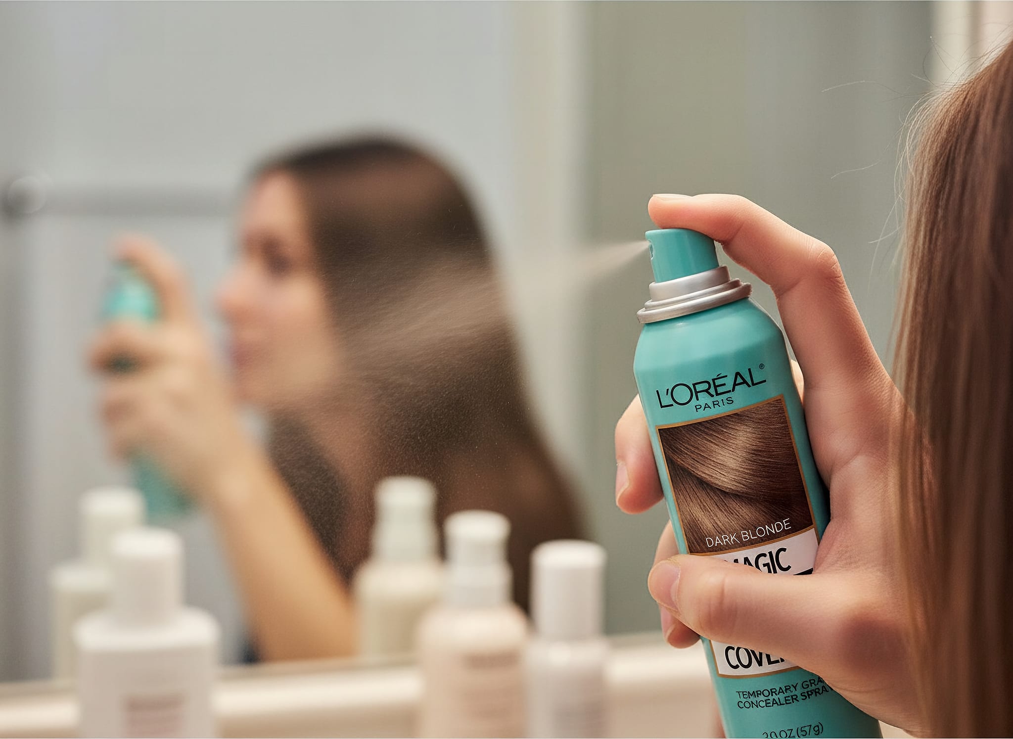 L'Oreal Paris Magic Root Cover Up Gray Hair Spray, 100% Gray Hair Coverage with Buildable, Lightweight, Transfer-Resista