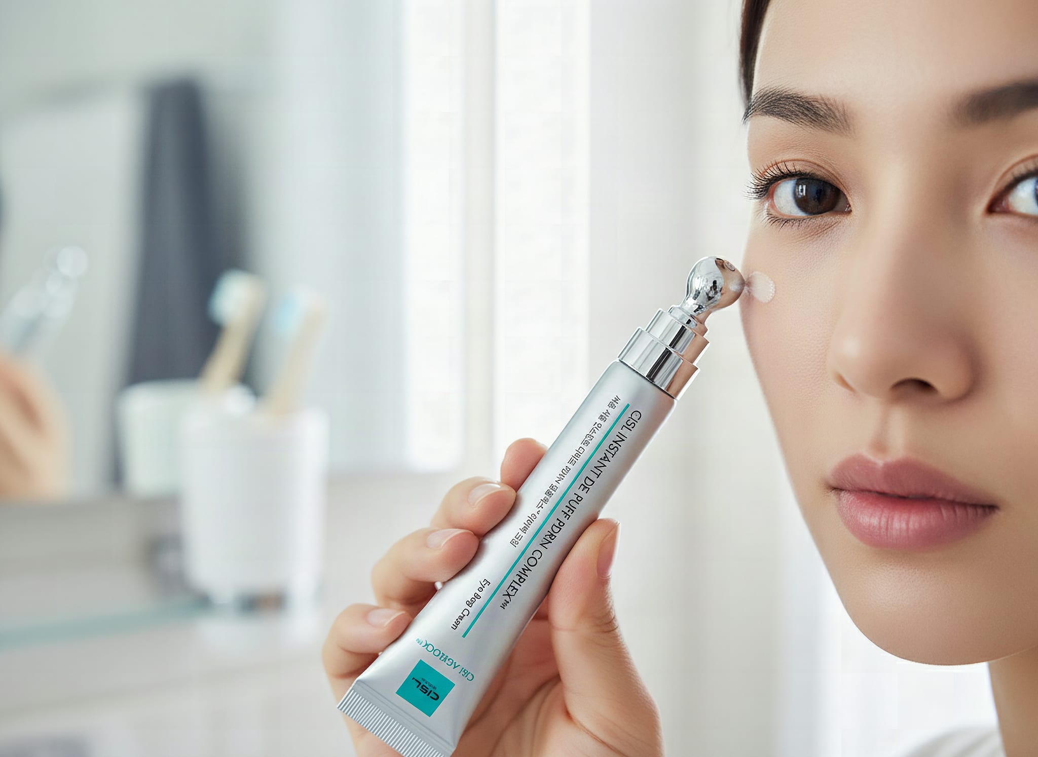 CISL Korean Eye Bag Cream & Instant Eye Tightener - De-Puff for Under Eye Bags, Puffiness & Dark Circles | PDRN + Exosom