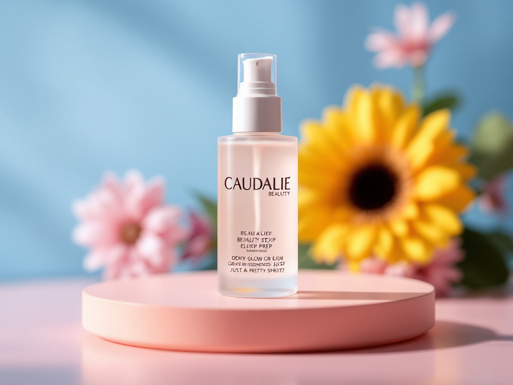 Caudalie Beauty Elixir Prep: Dewy Glow or Just a Pretty Spritz? — close-up detail shot
