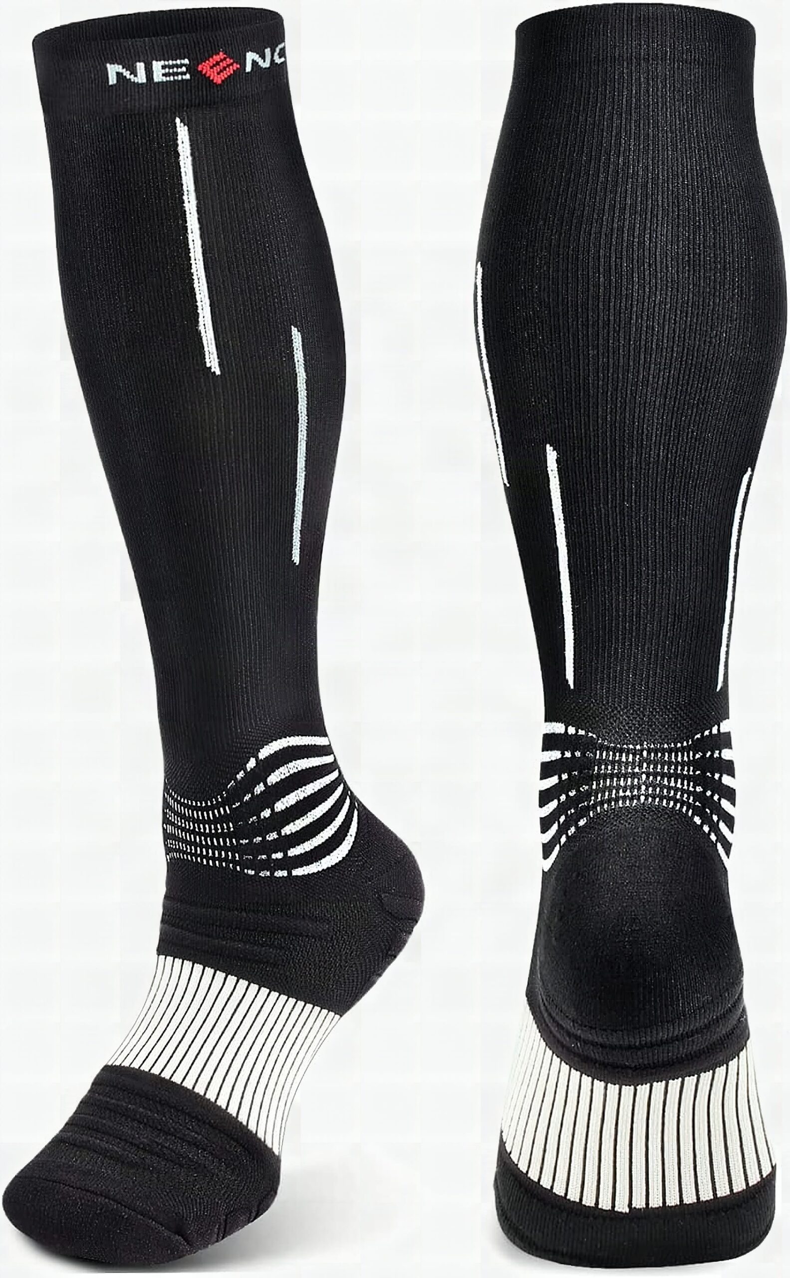 NEENCA Compression Socks, Medical Athletic Calf Socks for Injury Recovery & Pain Relief, Sports Protection—1 Pair, 20-30