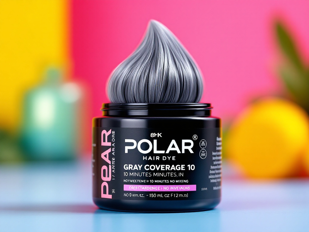 Polar Hair Dye: Gray Coverage in 10 Minutes, No Mixing — close-up detail shot